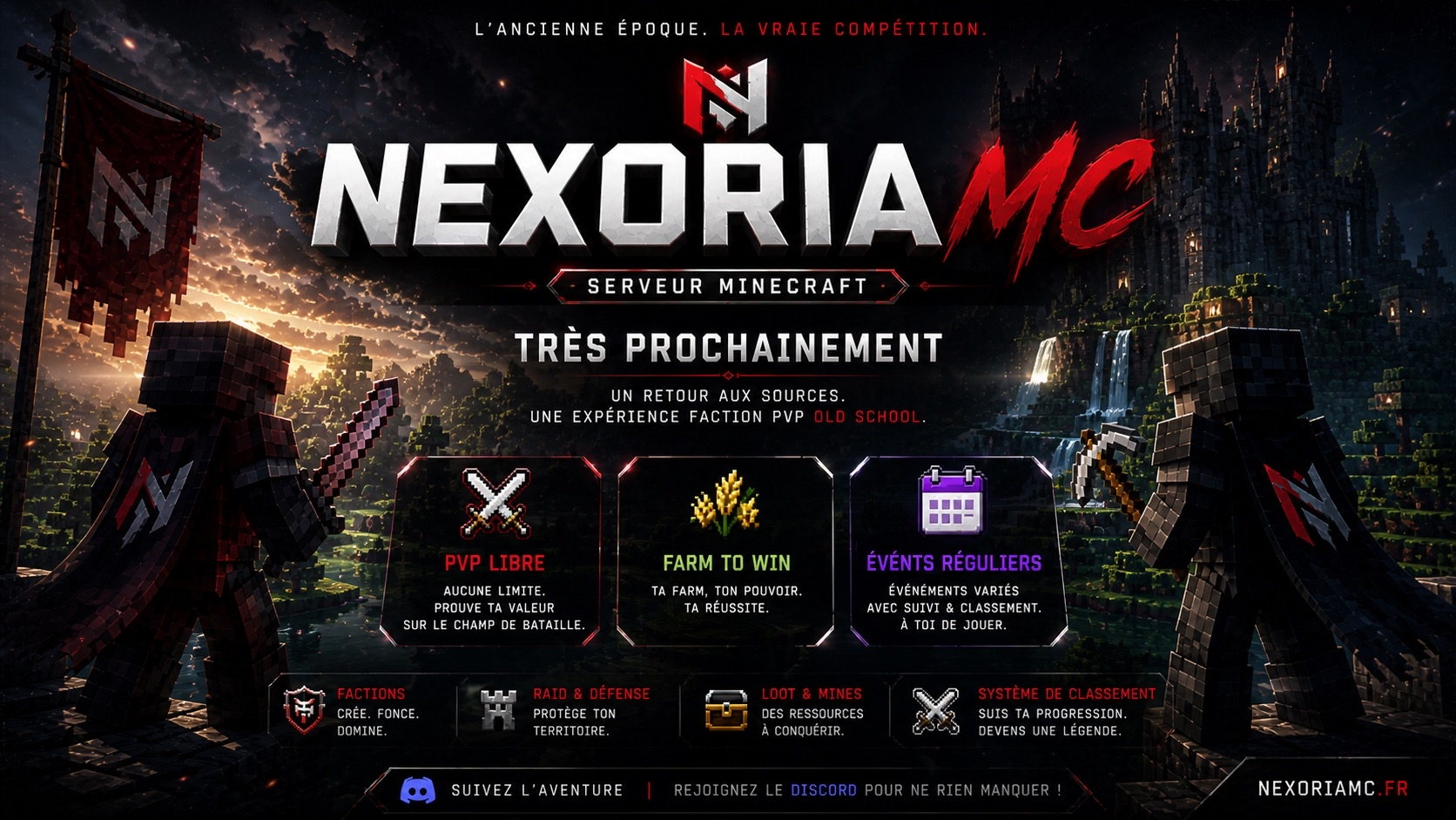 NexoriaMC ouvre bientôt - Préparez-vous !